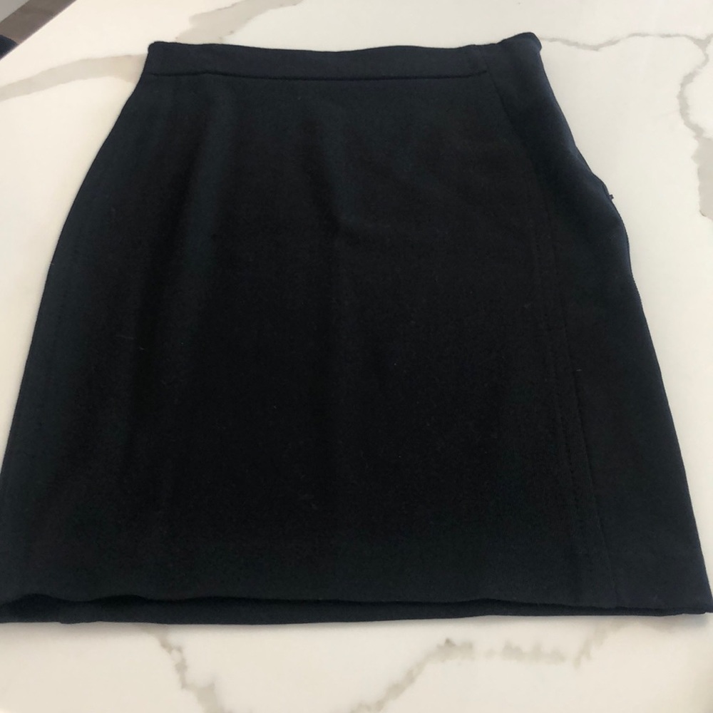 Black knee length skirt